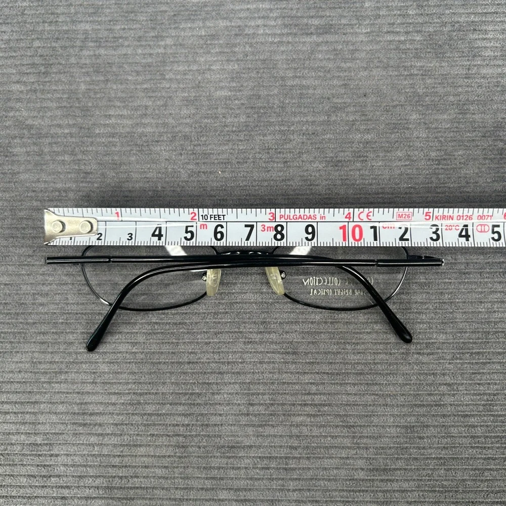 Calliope Collection Uma Black Oval Metal Y2k Eyeglass Frames 48-20-135